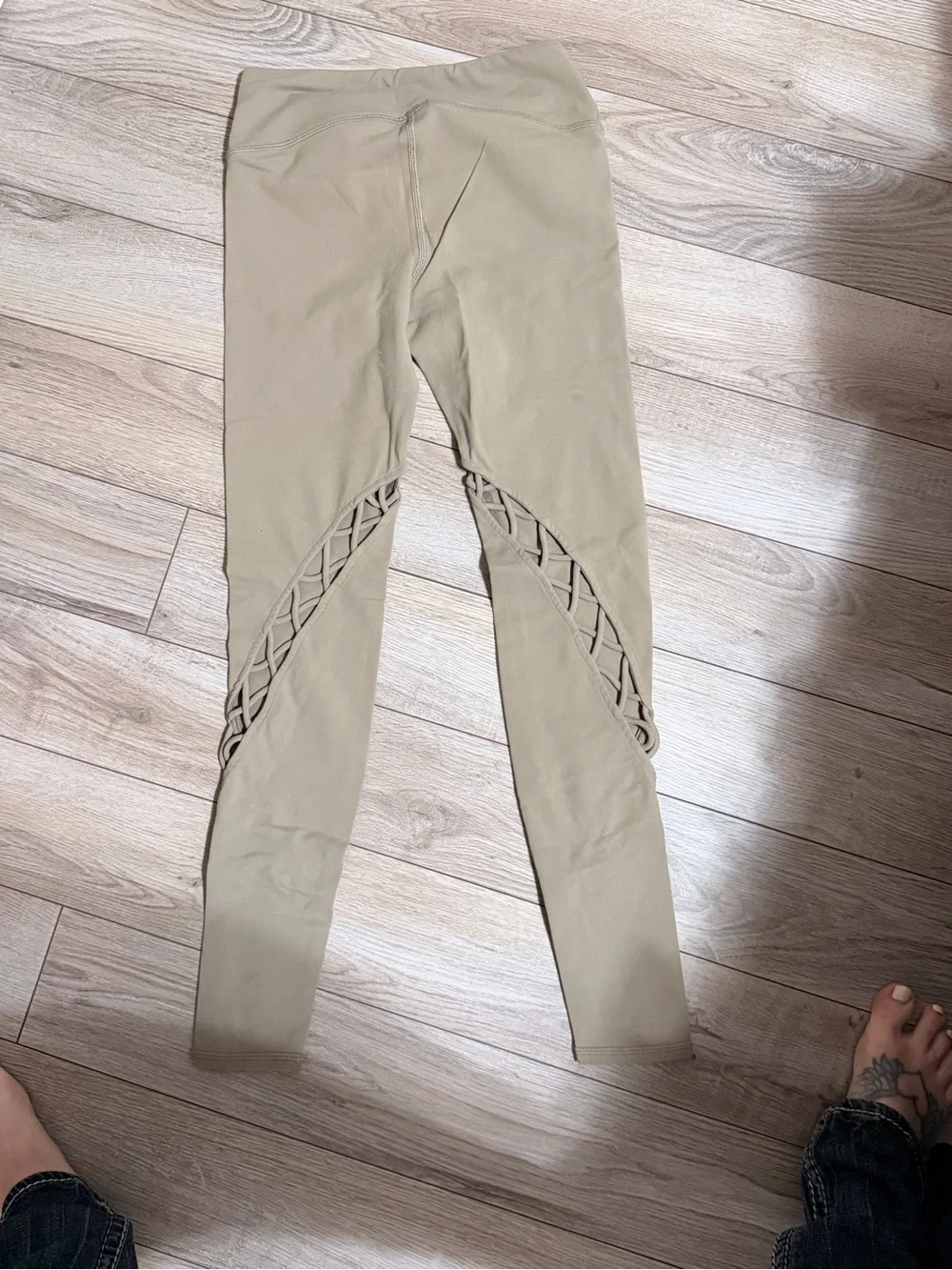 ALO Yoga Tan High-Rise Performance Leggings